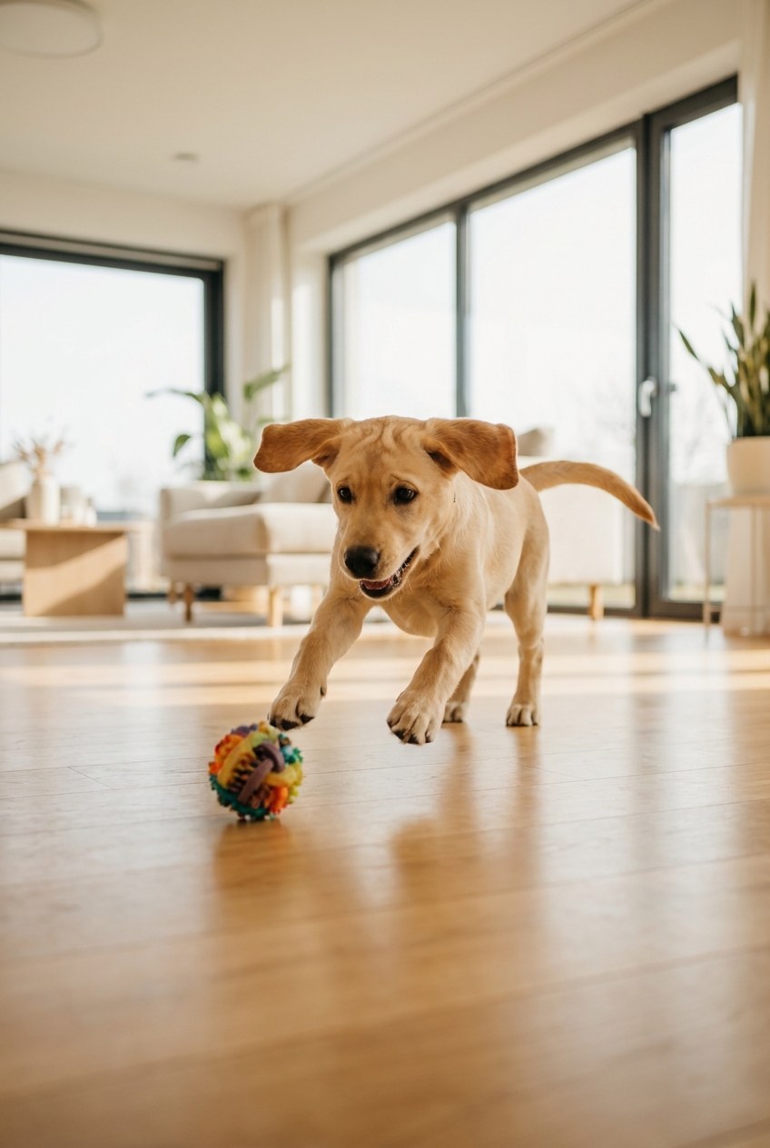 Dog playing